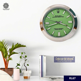 Oyster Perpetual  - Tiffany Style - Luxury Wall Clock Rolex* Decoration