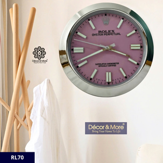 Oyster Perpetual  - Tiffany Style - Luxury Wall Clock Rolex* Decoration