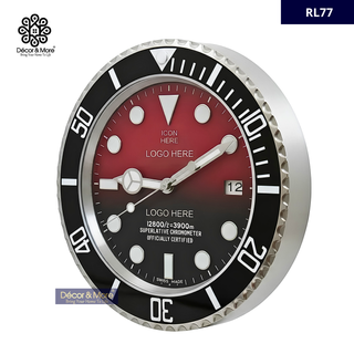Sub - Mar Black & Red RL77 - RL Wall Clock Décoration