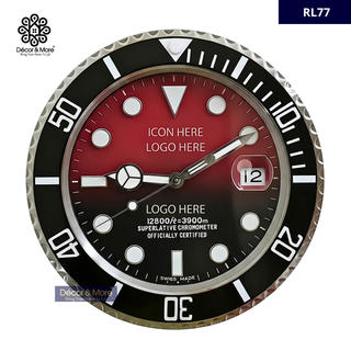Sub - Mar Black & Red RL77 - RL Wall Clock Décoration
