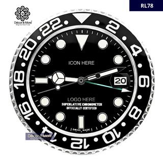 Sub- Mar Black RL78 - RL Wall Clock Décoration