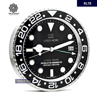 Sub- Mar Black RL78 - RL Wall Clock Décoration