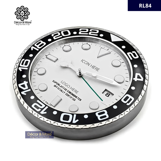 GMT-M Clock Style, Black & White RL84 -  RL Wall Clock Décoration