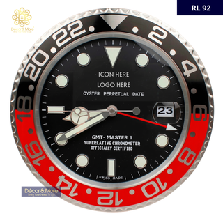 GMT Master II Black & Red RL92 - RL Wall Clock Décoration
