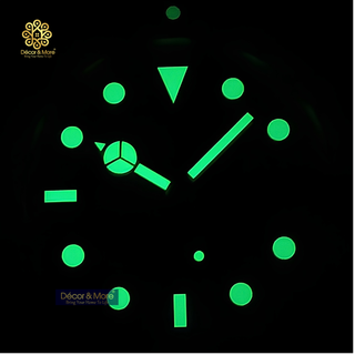 D-Date Classic Silver & Black - RL Wall Clock Décoration