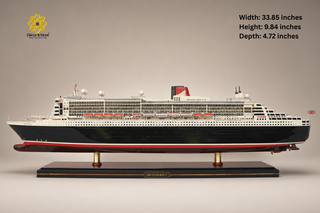 RMS Queen Mary 2 Wooden Ship Model 86cm – Special Edition
