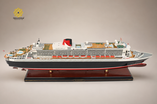 RMS Queen Mary 2 Wooden Ship Model 86cm – Special Edition