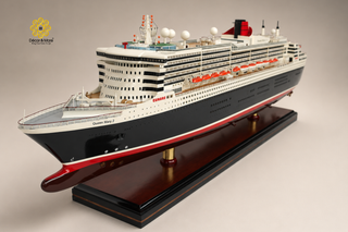RMS Queen Mary 2 Wooden Ship Model 86cm – Special Edition