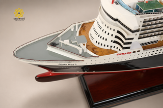 RMS Queen Mary 2 Wooden Ship Model 86cm – Special Edition