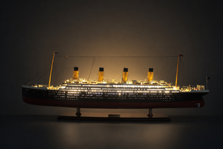 RMS Titanic Wooden Ship Model 100cm with Lights - Special Edition
