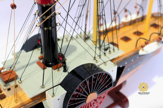 SS Central America Model Ship 66cm - Handcrafted Wooden Maritime Display