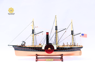 SS Central America Model Ship 66cm - Handcrafted Wooden Maritime Display