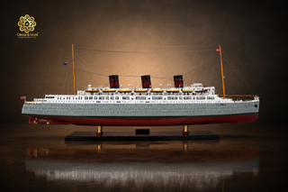 SS Queen Bermuda Wooden Ship Model 100cm - Handcrafted Nautical Display