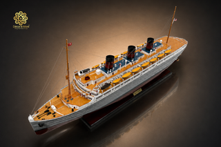SS Queen Bermuda Wooden Ship Model 100cm - Handcrafted Nautical Display