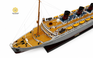 SS Queen Bermuda Wooden Ship Model 100cm - Handcrafted Nautical Display