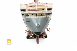 SS Queen Bermuda Wooden Ship Model 100cm - Handcrafted Nautical Display