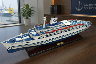 SS Sea Breeze Wooden Ship Model 88cm – Handcrafted Nautical Display