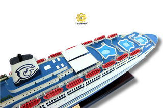 SS Sea Breeze Wooden Ship Model 88cm – Handcrafted Nautical Display