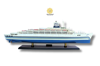 SS Sea Breeze Wooden Ship Model 88cm – Handcrafted Nautical Display