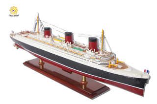 SS Normandie Wooden Ship Model 80cm - Special Edition