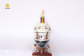 SS Normandie Wooden Ship Model 80cm - Special Edition