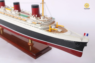 SS Normandie Wooden Ship Model 80cm - Special Edition