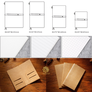 Premium Handmade Genuine Cowhide Leather Notebook with Strap Closure