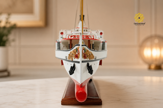 Stadt Luzern Wooden Steamship Model 72cm – Handcrafted Swiss Paddle Steamer
