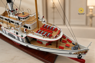 Stadt Luzern Wooden Steamship Model 72cm – Handcrafted Swiss Paddle Steamer