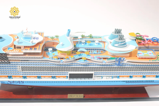Royal Caribbean Star of the Seas Wooden Ship Model 92cm – Handmade Luxury Cruise Ship Replica