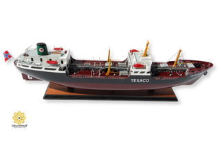 Texaco Oslo Wooden Ship Model 80cm – Handcrafted Maritime Display