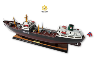 Texaco Oslo Wooden Ship Model 80cm – Handcrafted Maritime Display