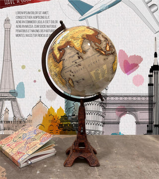 Artistic Decorative Globe 8" – Eiffel Tower Base