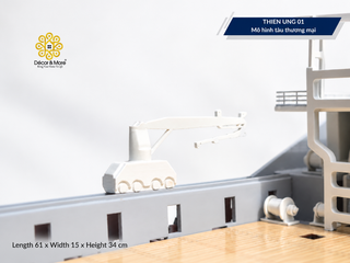 THIÊN ƯNG 01 Offshore Support Vessel Model - Handcrafted AHTS Ship Replica