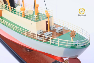 WHALE CATCHER R2 Wooden Ship Model 80cm - Handcrafted Nautical Display