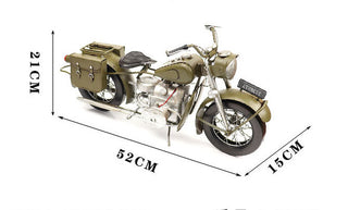World War II Military Motorcycle - Handmade Model