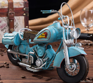 India Motorcycle - Blue Style - Handmade Model