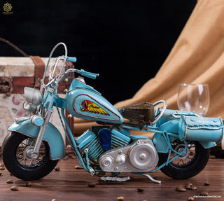 India Motorcycle - Blue Style - Handmade Model