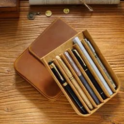 Premium Handmade Leather Pen Case – HB04