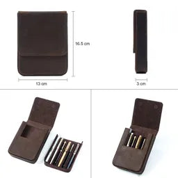 Premium Handmade Leather Pen Case – HB04