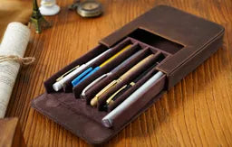 Premium Handmade Leather Pen Case – HB04